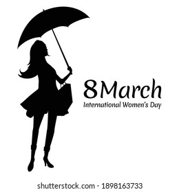 8 march illustration of Happy Women's Day greetings background. Vector template with women for card, poster, flyer and other users . vector illustration eps10 graphic