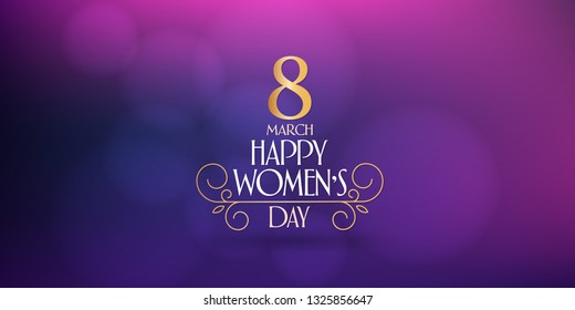 8 March. International Happy Women's Day Celebration. Billboard, Poster, Social Media, Story, Wishes Card, Greeting Card, Trendy Design Template.