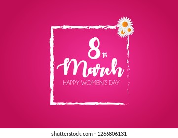 8 March International Women's Day Abstract Vector Background
