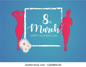 8 March International Women's Day Abstract Vector Background