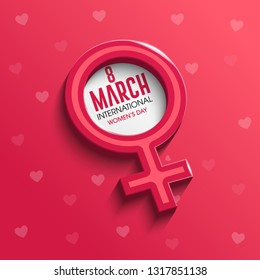 8 March. International Women's Day. Happy Mother's Day. Eps10 vector illustration with place for your text. - Vector