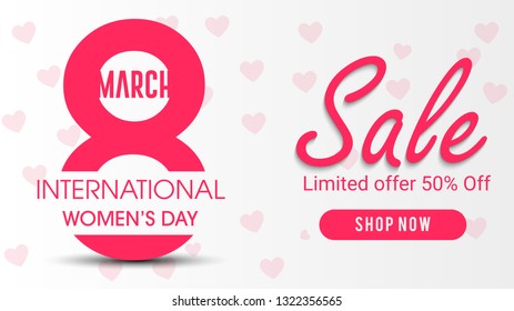 8 March, International Women's Day beautiful vector illustration on a theme 8 March, Banner, Vector illustration eps10 graphic - Vector