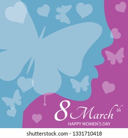 8 march International women's day. vector