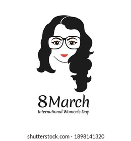 8 march international women's day vector illustration concept, vector banner template on International Women's Day. Happy International Women's Day celebration.