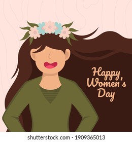 8 march. International Women's Day. Vector templates for card, poster, flyer and other users