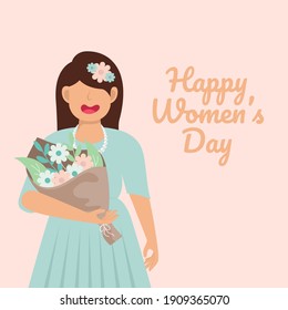 8 march. International Women's Day. Vector templates for card, poster, flyer and other users