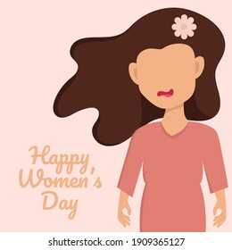8 march. International Women's Day. Vector templates for card, poster, flyer and other users