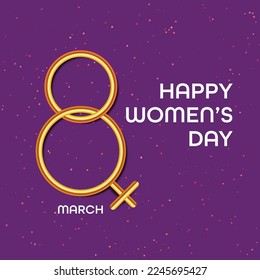 8 march international women's day vector illustration concept.