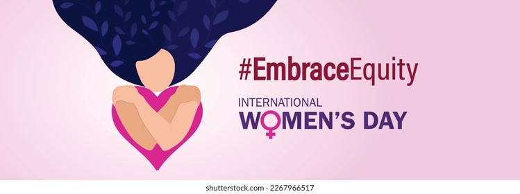 8 march international women's day vector illustration concept, Embrace Equity happy women's day, can use for, landing page, template, ui, web, mobile app, poster, banner, flyer