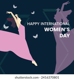 8 March International Women's Day Vector Illustration International Women's Day 8th March Wishes, Greeting, Background, Banner