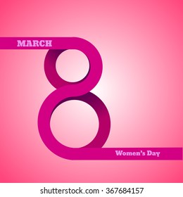 8 March, International Women's Day vector eps 10