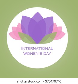 8 March international women's day card