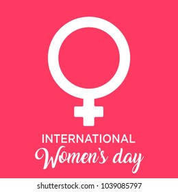 8 March. pink Greeting card. International Happy Women's Day. Trendy Design Template. Vector illustration 8 March. pink Greeting card. International Happy Women's Day. Trendy Design Template. Vector illustration