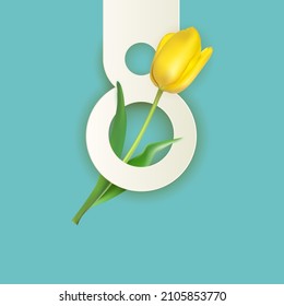 8 March sale banner Background Design. Template  for advertising, web, social media and fashion ads. Poster, flyer, greeting card, header for website  Vector Illustration. 