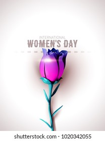 8 March sale flyer. International Women's Day. Happy Mother's Day. Flower on white background. Vector Illustration. 8 March sale flyer. International Women's Day. Happy Mother's Day. Flower on white background. Vector Illustration.