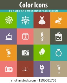 8 March vector icons for user interface design
