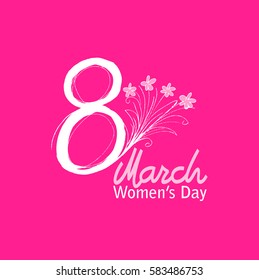8 March Women s Day greeting card
