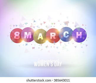 8 March Women's Day Background