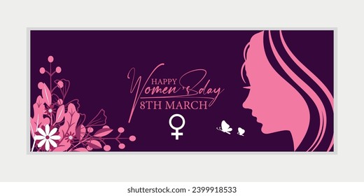  8 march, women's Day greeting card and Happy Women's Day banner design, placard, card, and poster design template with text inscription and standard color,
 International Women's Day celebration,