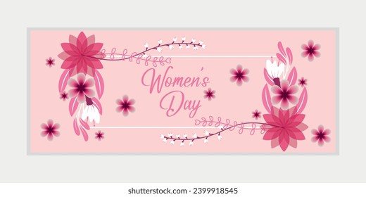  8 march, women's Day greeting card and Happy Women's Day banner design, placard, card, and poster design template with text inscription and standard color,
 International Women's Day celebration,