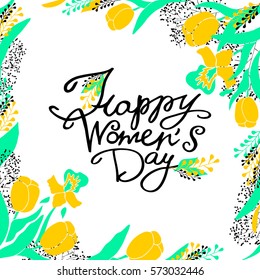 8 march women's day greeting card