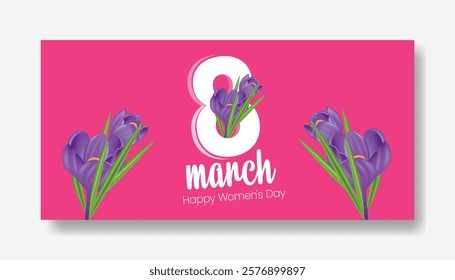 8 march women's day horizontal web banner and social media cover header ads with realistic flower illustration background
mothers day web banner invitation greetings spring card