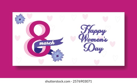 8 march women's day horizontal web banner and social media cover header ads with realistic flower illustration background
mothers day web banner invitation greetings spring card