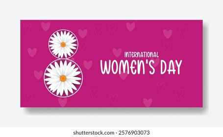 8 march women's day horizontal web banner and social media cover header ads with realistic flower illustration background
mothers day web banner invitation greetings spring card