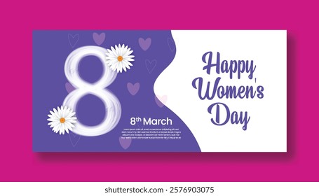 8 march women's day horizontal web banner and social media cover header ads with realistic flower illustration background
mothers day web banner invitation greetings spring card