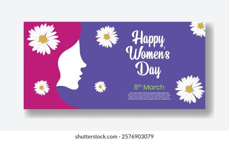 8 march women's day horizontal web banner and social media cover header ads with realistic flower illustration background
mothers day web banner invitation greetings spring card