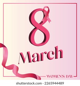 8 de marzo Vector del Día de la Mujer