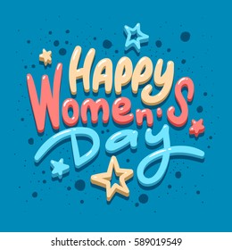 8 march - women's day. Vector greeting card. Gift for 8 March. 8 march symbol of blue background, brochure, web, illustration etc.