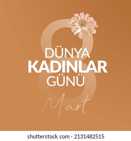 8 Mart Dünya Kadınlar Günü
Happy womens day. Greeting card and postcard