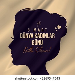 8 Mart Dünya Kadınlar Günü
Happy womens day. Greeting card and postcard