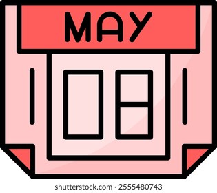 8 May Filled Style Icon Design