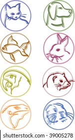 8 most common pets icons