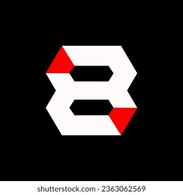 8 Icono vectorial de marca numérica. 8 vector.