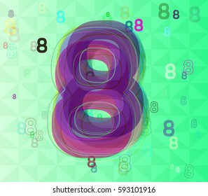 8 Number elements vector