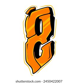 8 Number Graffiti.Sport Racing Number