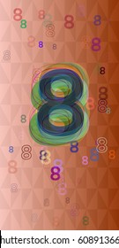 8 Number idea design