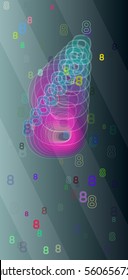 8 Number idea texture