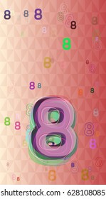 8 Number Pattern Icon Stock Vector (Royalty Free) 628108085 | Shutterstock