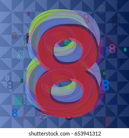 8 Number pattern icon