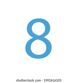 VECTOR DE ARTE DE CLIP SENCILLO DE 8 NÚMEROS