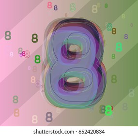 8 Number template idea