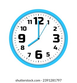 8 o'clock, Clock icon design. Vector office clock icon