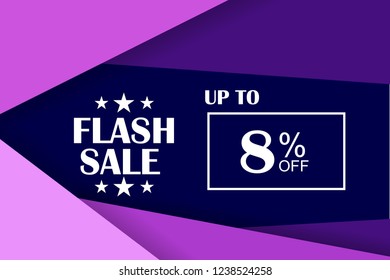 8% off discount promotion sale,  sale promo marketing.