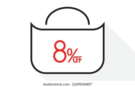 8% off on bag design template.