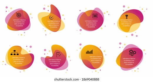 8 options infographic with icons for presentation and website