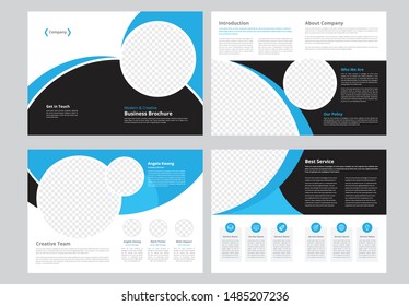 8 page company profile template design